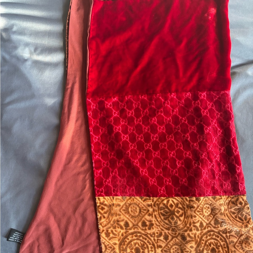 VINTAGE Gucci by Tom Ford Patchwork Scarf